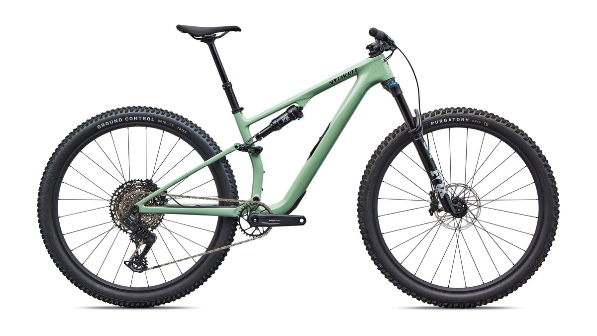2026 Specialized Epic 8 EVO Comp  - SRAM S-1000 AXS, FOX Performance (Satin Blue Onyx / California Sunshine / L)