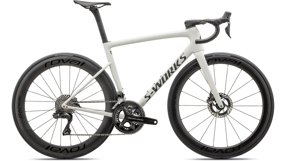 2024 Specialized S-Works Tarmac SL8 - Shimano Dura-Ace Di2 (Satin Fog Tint / Green Ghost Pearl / Red Ghost Pearl Fade / 49)