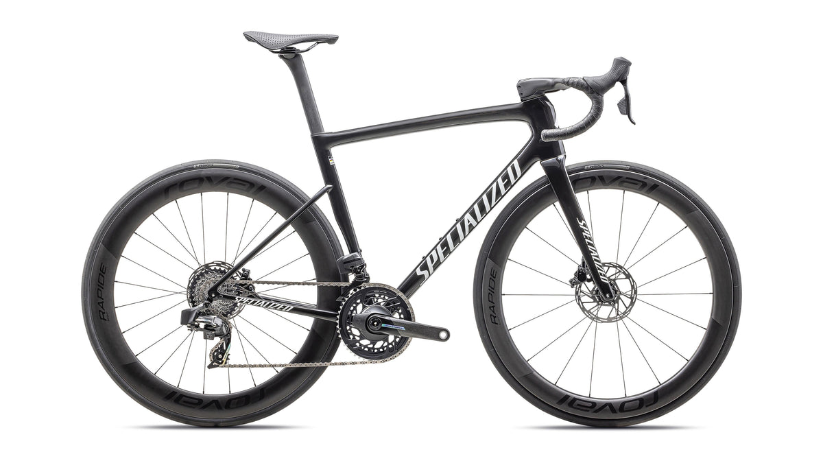 2025 Specialized Tarmac SL8 Pro - SRAM Force eTAP AXS (Gloss Carbon / Metallic White Silver / 44)