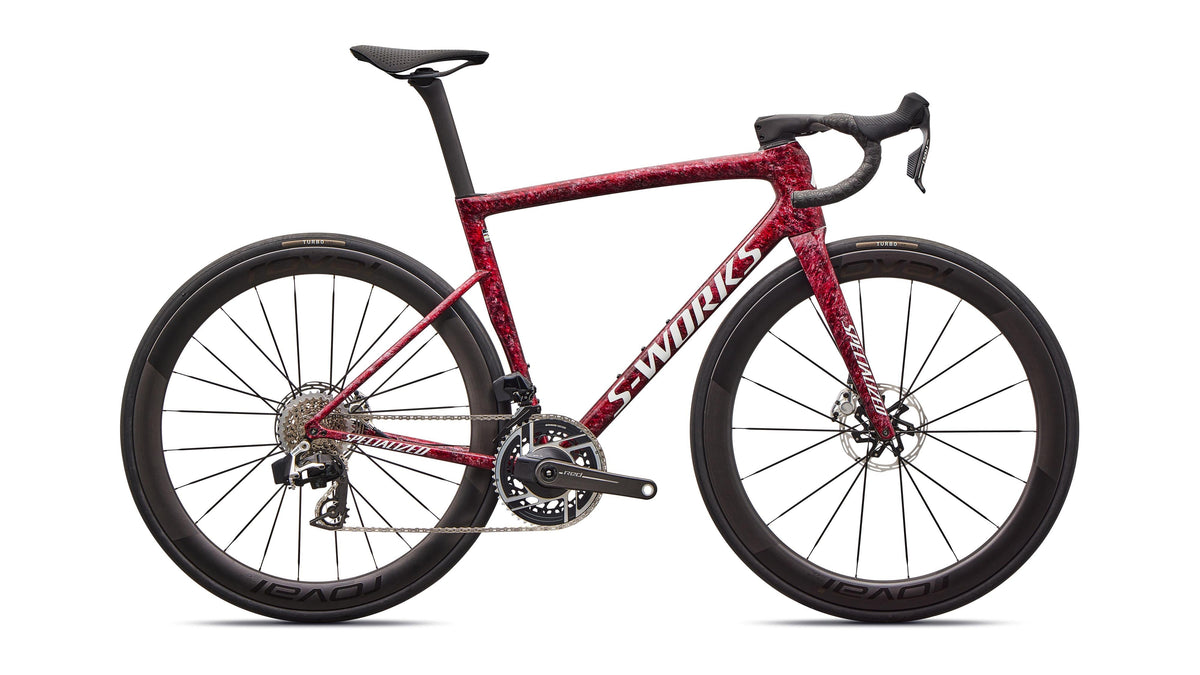 2026 Specialized S-Works Tarmac SL8 - SRAM RED AXS (Gloss Premium Fjord Metallic / White Metallic Silver / 56)