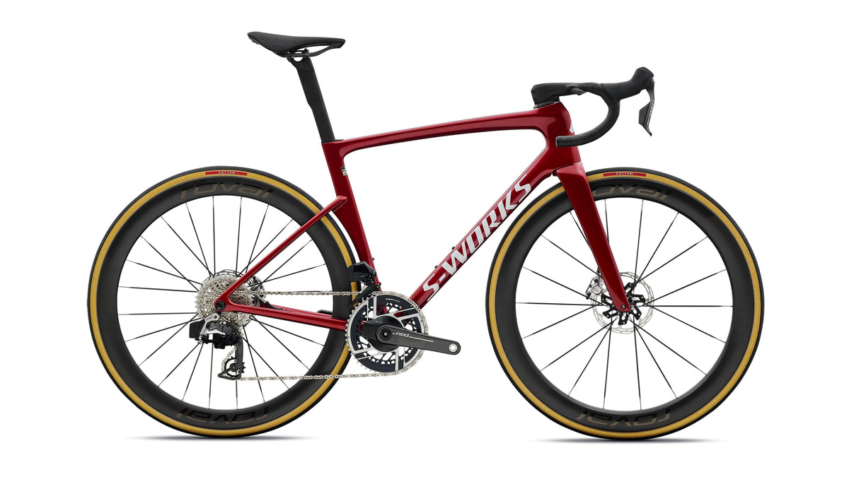 2027 Specialized S-Works Tarmac SL9 - SRAM RED AXS (Gloss Ruby Metallic / White Silver Metallic / 54)