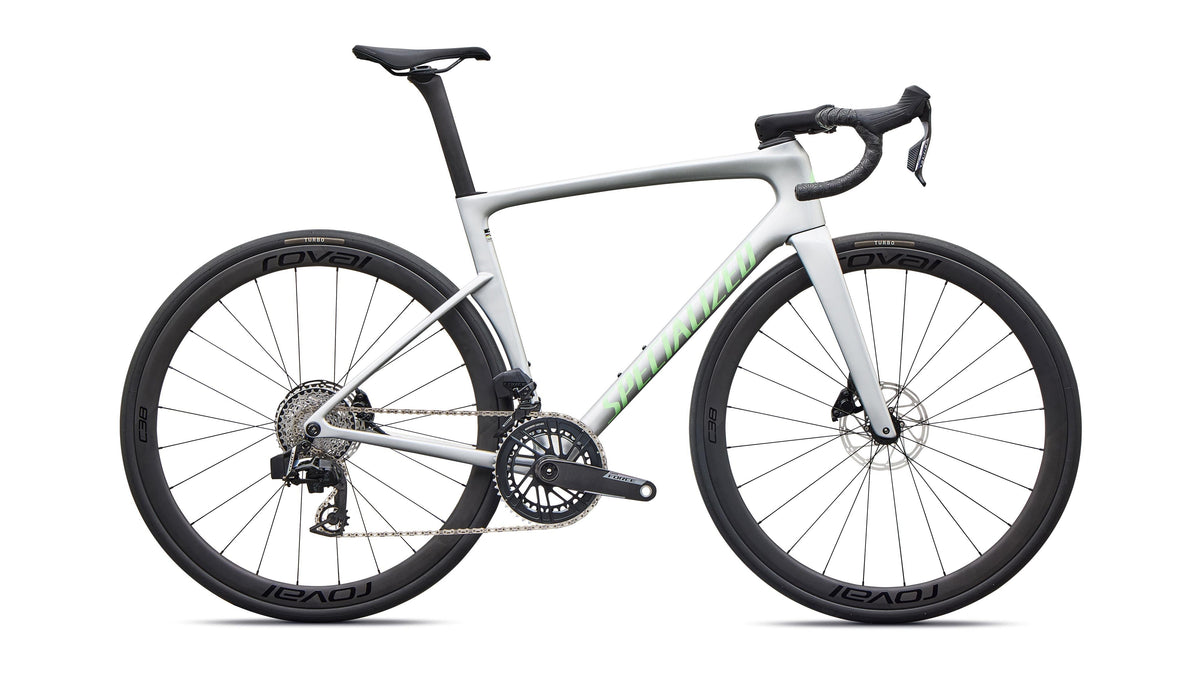 2027 Specialized Tarmac SL9 Expert - SRAM Force AXS (Gloss Silver Dust / Powder Lime / 56)