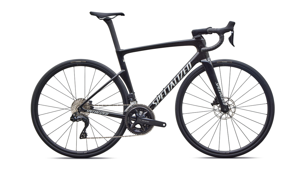 2027 Specialized Tarmac SL9 Comp - Shimano 105 Di2 (Gloss Charcoal Tint / Dolomite Metallic / 49)