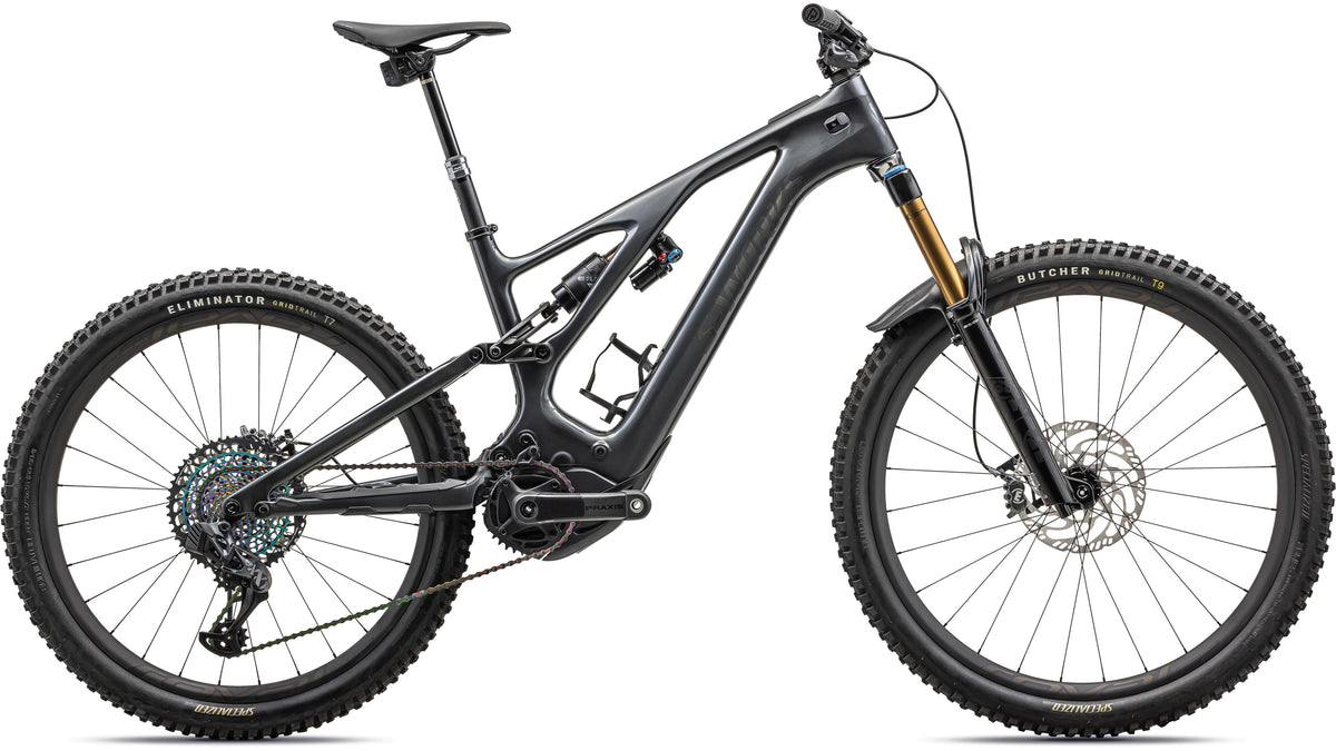 2023 Specialized S-Works Turbo Levo 3 (Gloss Black Liquid Metal / Satin Black Chrome Foil / S6)