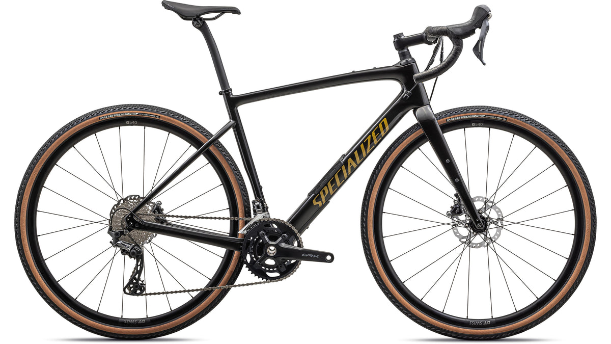 2023 Specialized Diverge Comp Carbon - Shimano GRX (Gloss Metallic Deep Lake Granite / Pearl / 61)