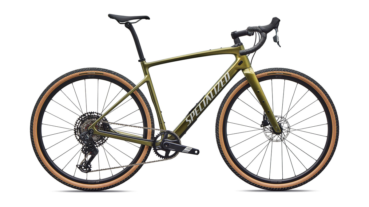 2026 Specialized Diverge 4 Comp Carbon - SRAM Apex AXS (Laurel Green Metallic / Dolomite Metallic / 58)