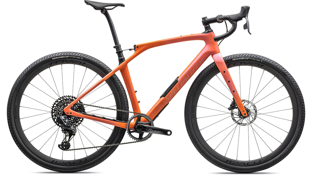2023 Specialized Diverge STR Pro - SRAM Force eTAP AXS / X01 Eagle AXS (Satin Blaze / Violet Ghost Pearl Fade / 52)