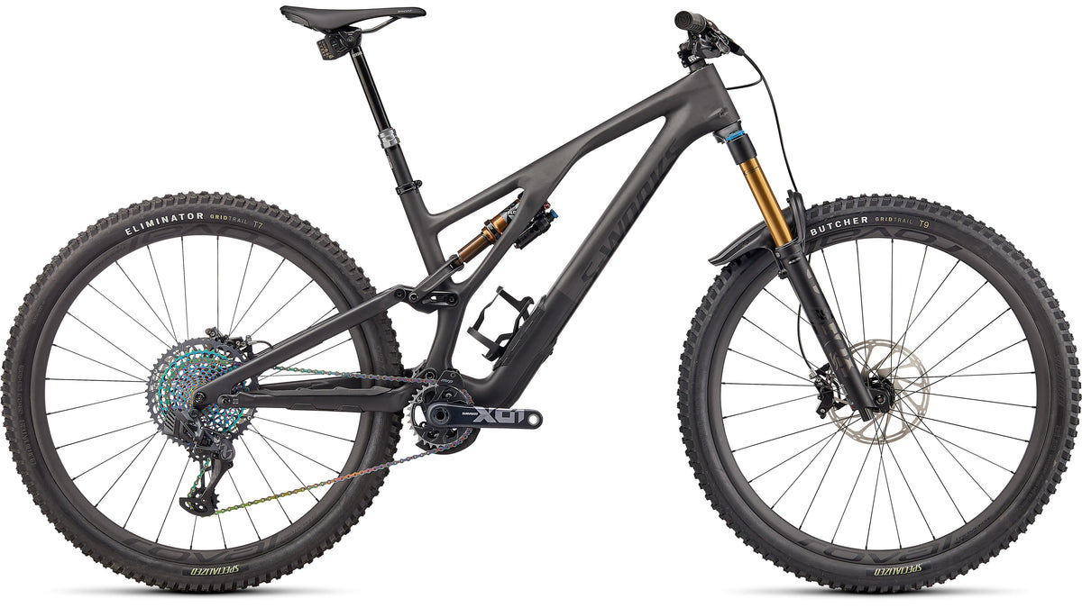 2022 Specialized S-Works Stumpjumper EVO (Satin Brushed Black Liquid Metal / Carbon / Black / S6)