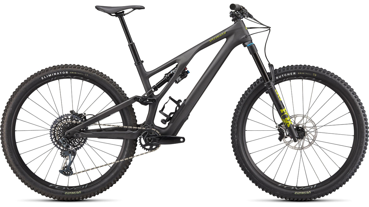 2022 Specialized Stumpjumper Evo Expert  - SRAM X01, FOX Performance Elite (Satin Carbon / Olive Green / Black / S4)