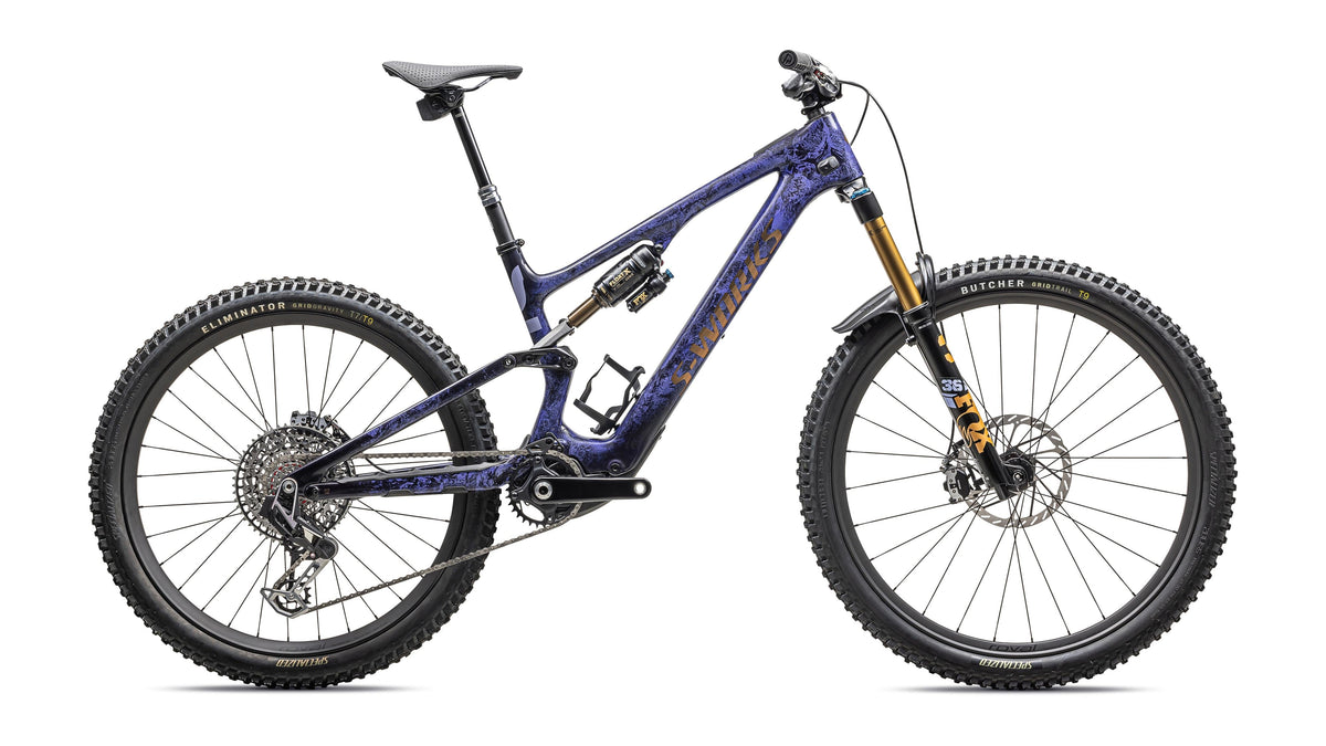 2025 Specialized S-Works Turbo Levo SL 2 (Brown Tint / Gunmetal Impasto / Ashen Grey / Brushed Liquid Metal / S2)