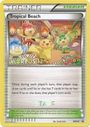 Tropical Beach - BW50 (Worlds 12) [Staff] BW50 - Black and White Promos (Moderately Played)