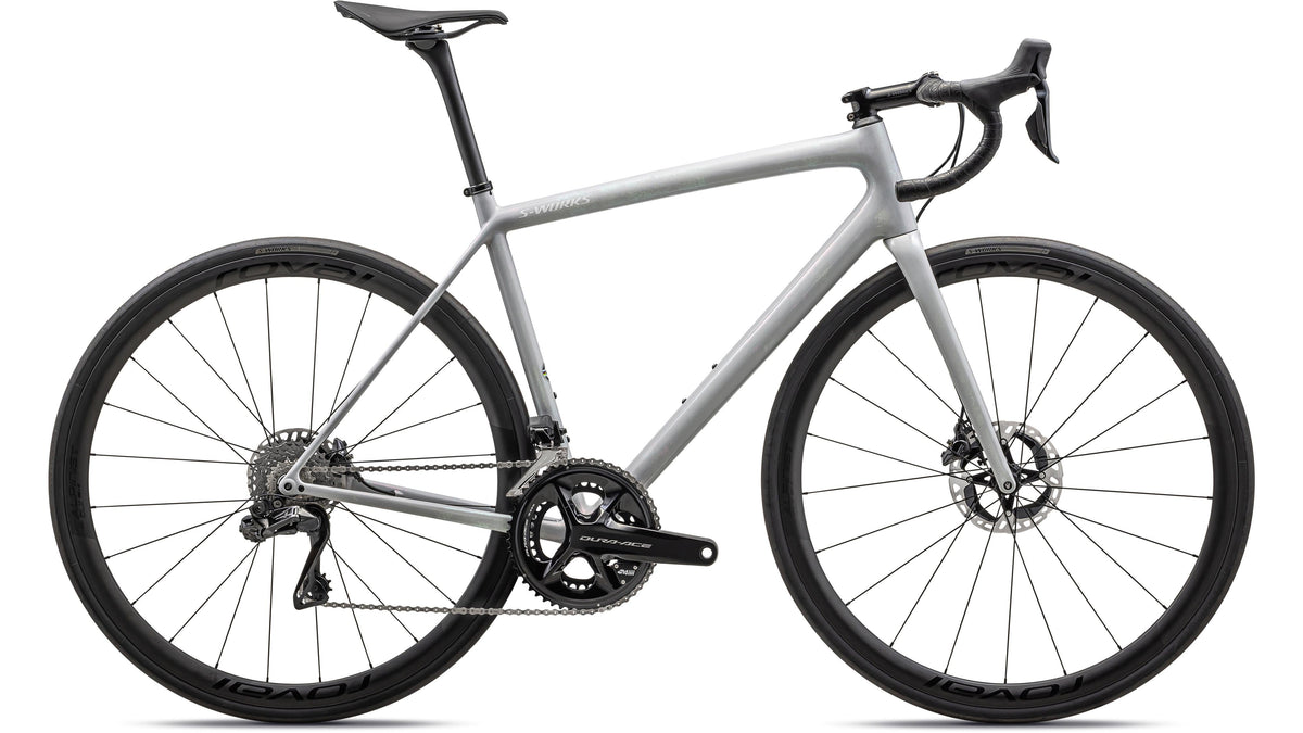 2023 Specialized S-Works Aethos - Shimano Dura-Ace Di2 (Gloss Birch / Abalone-lapis Organic Color Run / Dune / 56)
