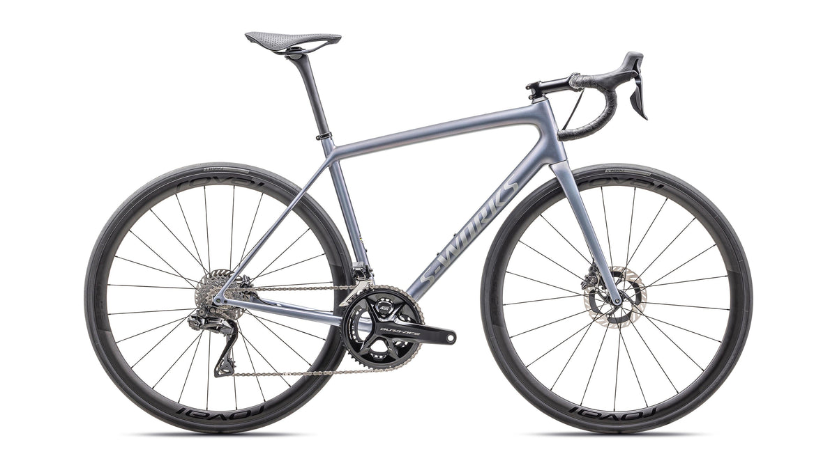 2025 Specialized S-Works Aethos - Shimano Dura-Ace Di2 (Gloss Glacial Metallic / Red To Gold Pearl / Satin Silver Dust / 58)