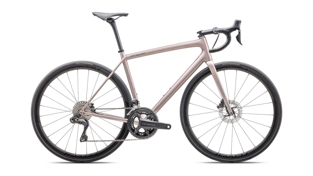 2025 Specialized Aethos Pro - Shimano Ultegra Di2 (Satin Carbon / Red Pearl / Black / 56)