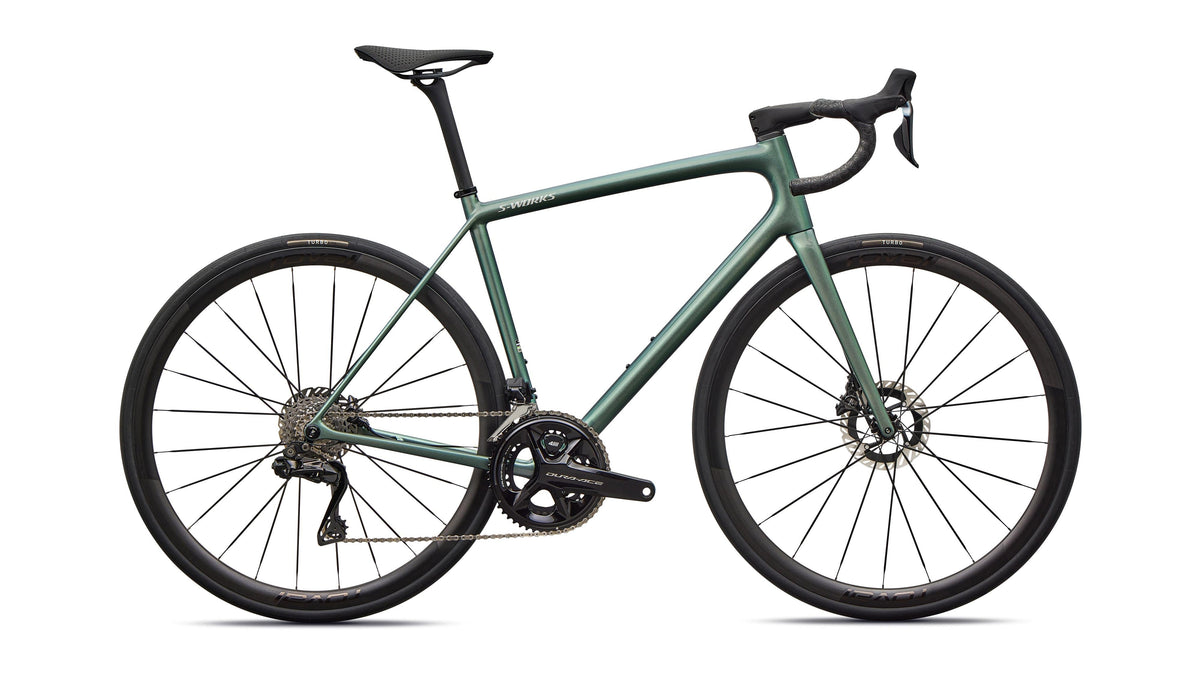 2026 Specialized S-Works Aethos 2 - Shimano Dura-Ace Di2 (Gloss Premium Fjord Metallic / Dolomite Metallic / 56)