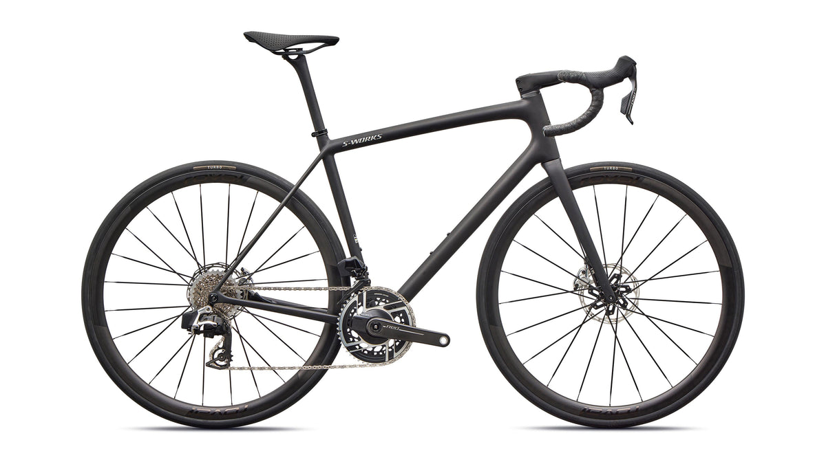 2026 Specialized S-Works Aethos 2 - SRAM RED AXS (Satin Carbon / Gloss Dolomite Metallic / 54)