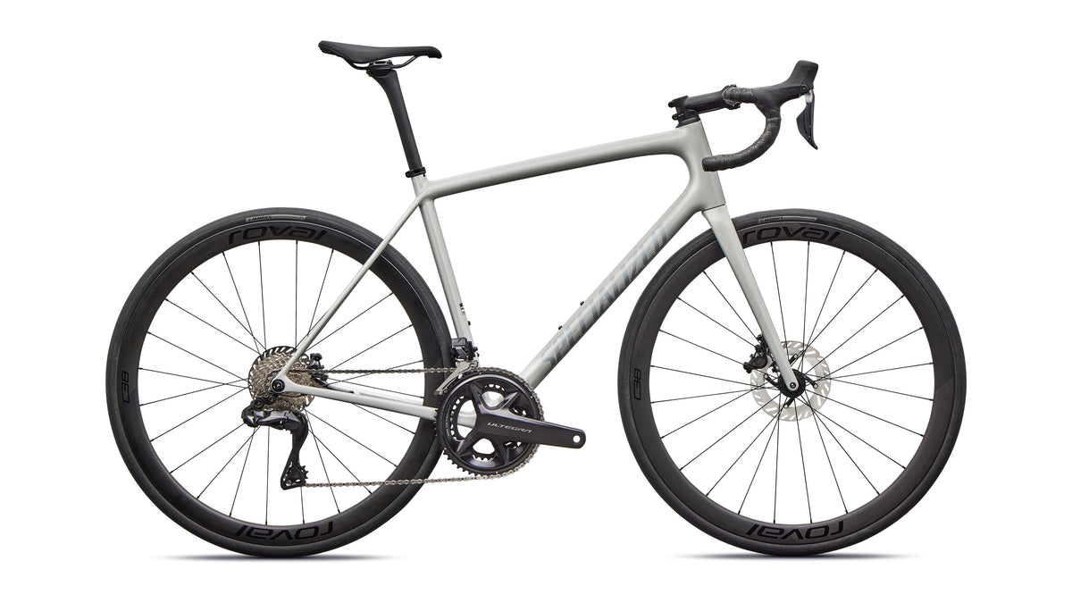 2026 Specialized Aethos 2 Expert - Shimano Ultegra Di2 (Gloss Dolomite Metallic / Blue Pearl Over Shadow Silver / 54)