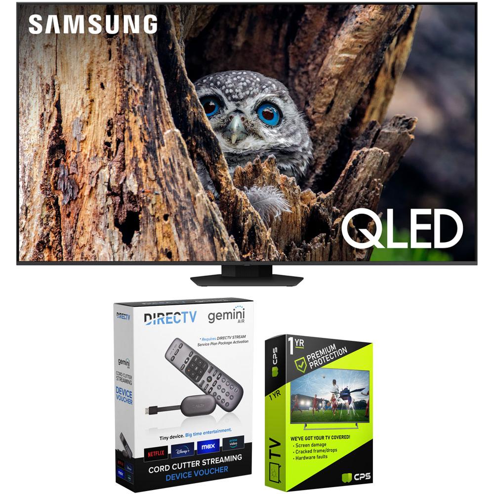 Samsung Q80D 85" QLED 4K Smart TV (2024) Bundle with Redeemable DIRECTV Gemini Air