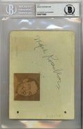 Maxie Rosenbloom Autographed 4.5x6 Album Page Beckett BAS #9770060