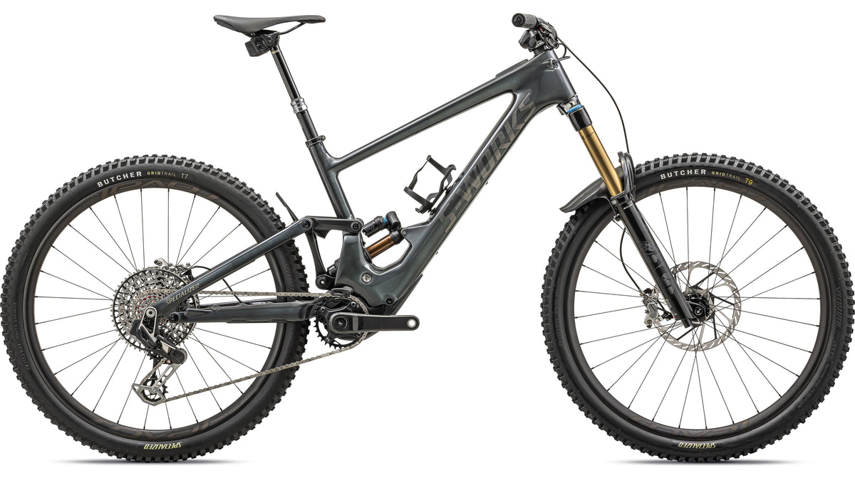 2023 Specialized S-Works Turbo Kenevo SL 2 (Gloss Black Liquid Metal / Brushed Liquid Metal / Black Brushed Chrome / S4)
