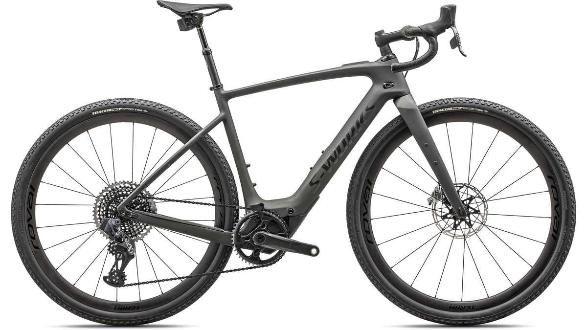 2024 Specialized S-Works Turbo Creo 2 - SRAM RED / XX1 Eagle AXS (Satin Forest Green Carb Dark Moss Green Speckle / 54)