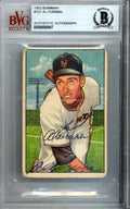 Al Corwin Autographed 1952 Bowman Card #121 New York Giants Beckett BAS #9888907