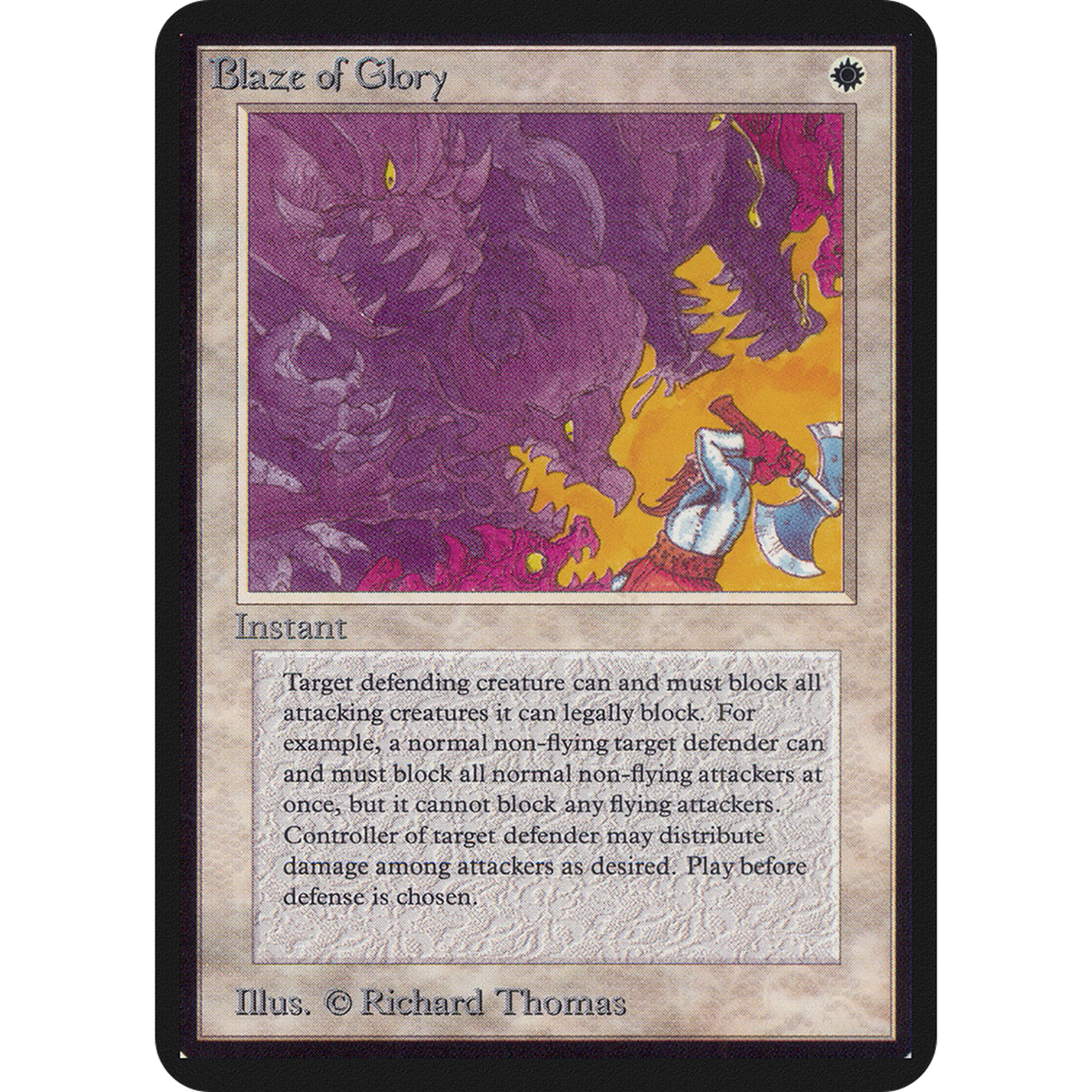 Blaze of Glory [Limited Edition Alpha] (Near Mint)