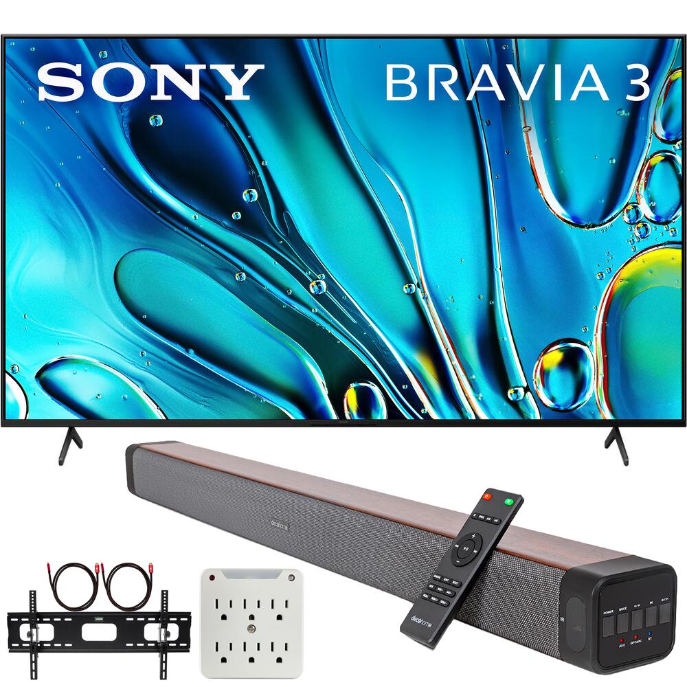 Sony BRAVIA 3 50 inch 4K HDR Smart LED TV (2024) + Premium Soundbar + Mount Kit