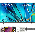 Sony BRAVIA 3 K85S30 85" 4K HDR Smart LED TV (2024) with Movies Streaming Pack