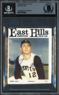 Jerry May Autographed 1966 East Hills Card #12 Pittsburgh Pirates Beckett BAS #17070382