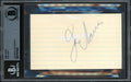 Joe Louis Autographed 3x5 Index Card Beckett BAS #17070433