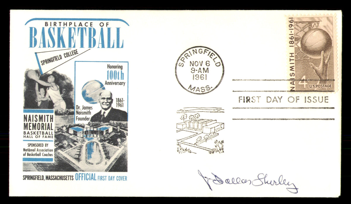 Dallas Shirley Autographed 1961 First Day Cover NBA Referee