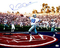 Michael Irvin Autographed 16x20 Photo Dallas Cowboys Beckett BAS Witness
