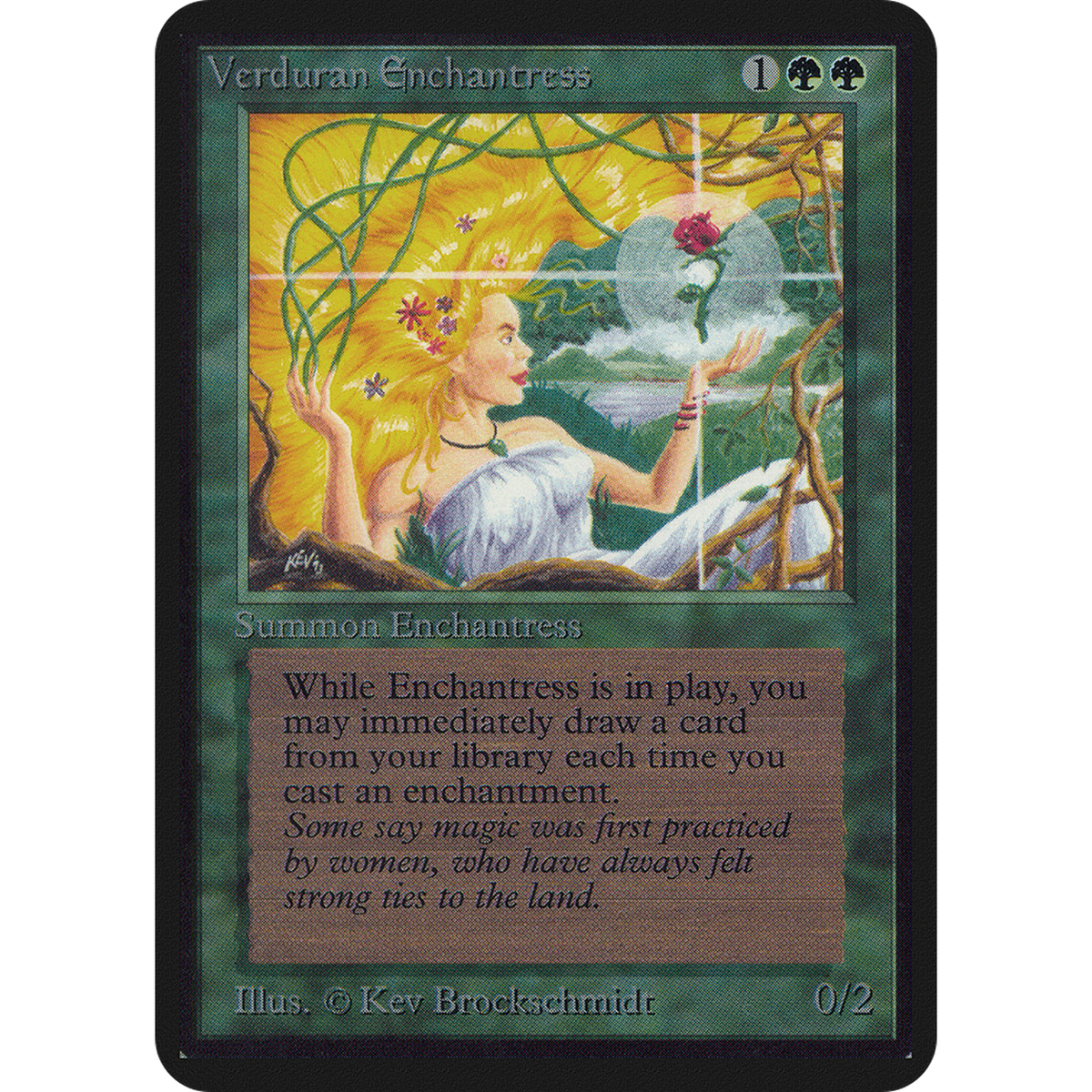 Verduran Enchantress [Limited Edition Alpha] (Near Mint)