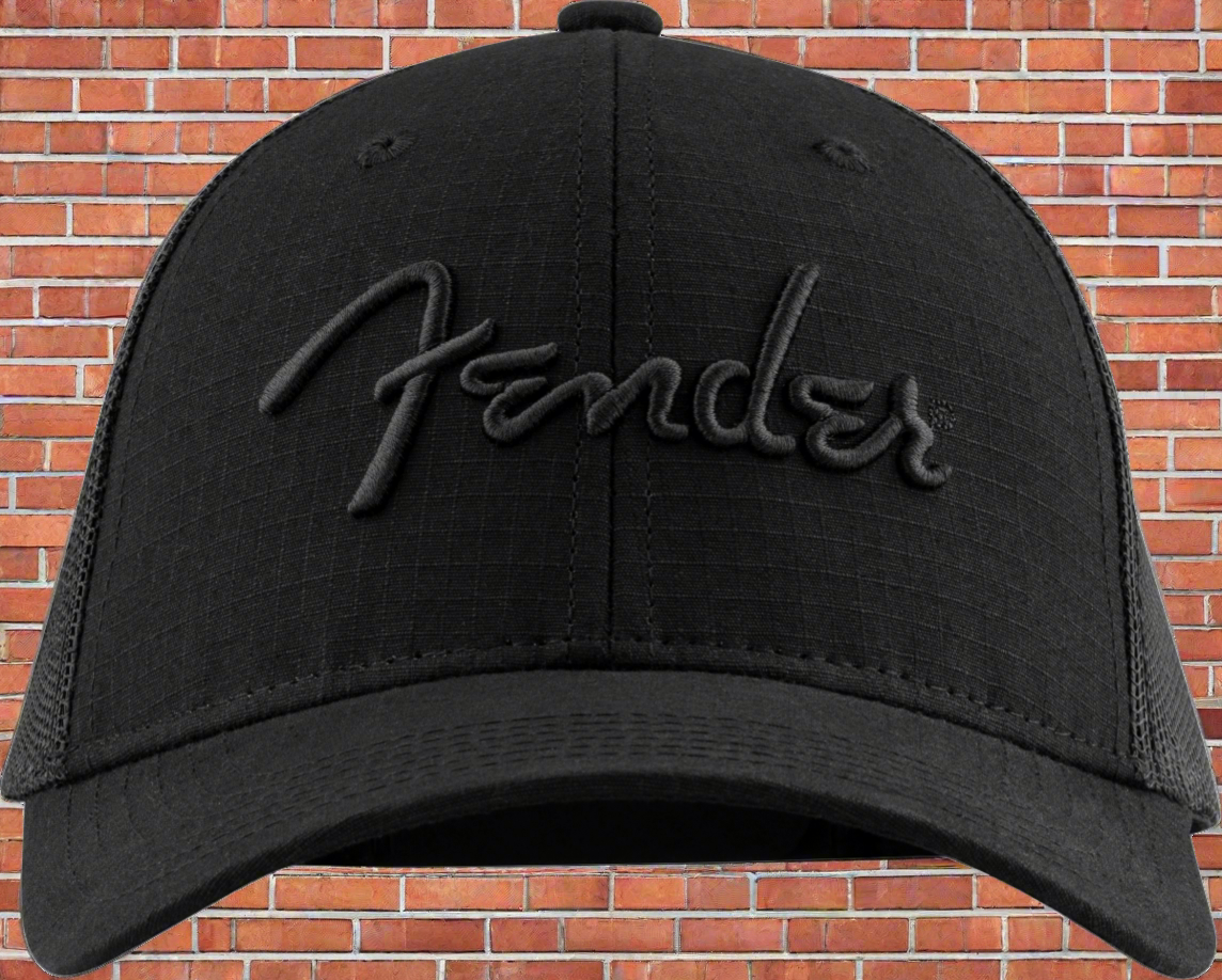Fender® Snap Back Pick Holder Hat, Black