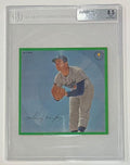 1964 Auravision Records #9 Sandy Koufax Los Angeles Dodgers 33 1/3 RPM 7 Inch Flexi Baseball Card (BGS 8.5 NM-MT+ 0011377923)