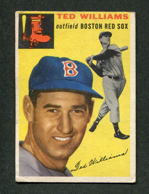 1954 Topps #250 Ted Williams Boston Red Sox Baseball Card (VG-EX)