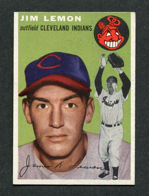 1954 Topps #103 Jim Lemon Cleveland Indians Rookie Baseball Card