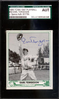 Earl Torgenson Autographed 1947 Play Ball Reprint Card #32 Boston Braves JSA #B17795