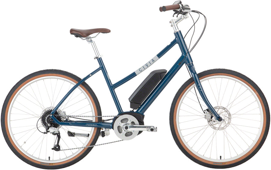 Civia Parkway Ebike - Blueberry (Step-Thru 26" Aluminum Blueberry X-Small/Small)