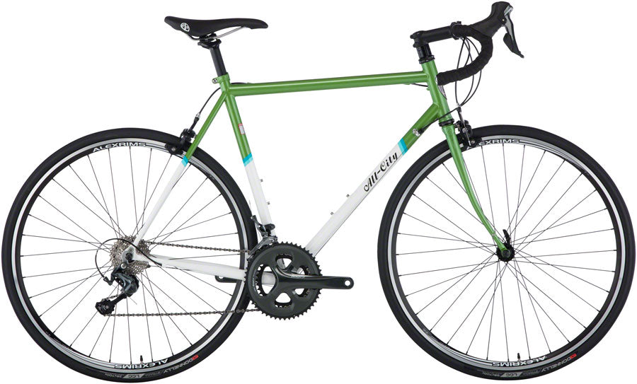 All-City Mr Pink Classic Bike - Green/White (700c Steel Green/White 49cm)