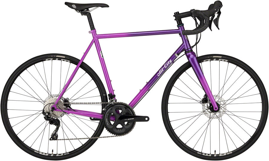 All-City Zig Zag 105 Bike - Purple Fade (700c Steel Fade 46cm)