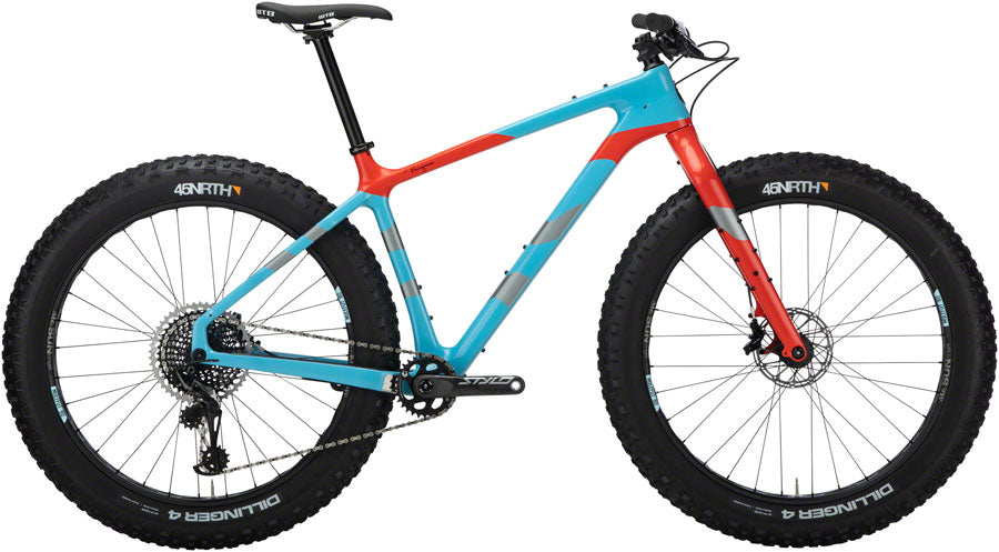 Salsa Beargrease Carbon X01 Eagle Fat Bike - Blue (27.5" Carbon Blue Medium)