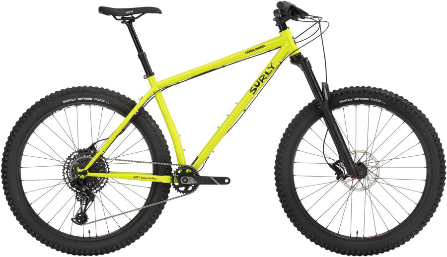 Surly Karate Monkey Front Suspension Bike - Lemon Lime Soda (27.5" Steel Soda Medium)