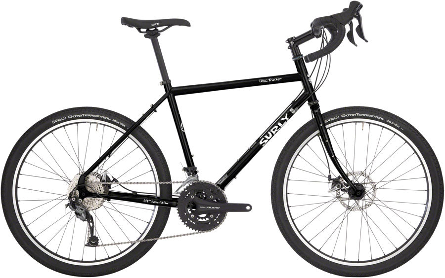 Surly Disc Trucker Bike - Hi-Viz Black 26 (26" Steel Black 50cm)