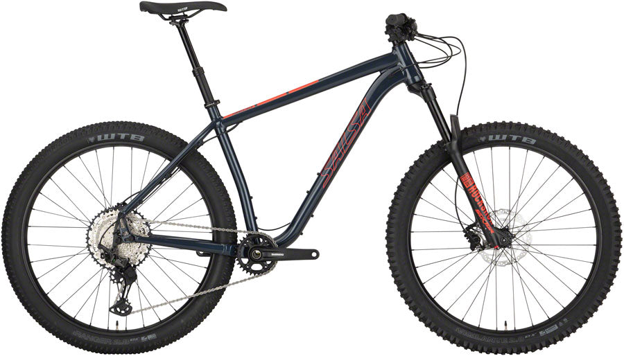 Salsa Timberjack XT 27.5+ Bike - Dark Blue (27.5" Aluminum Blue Medium)