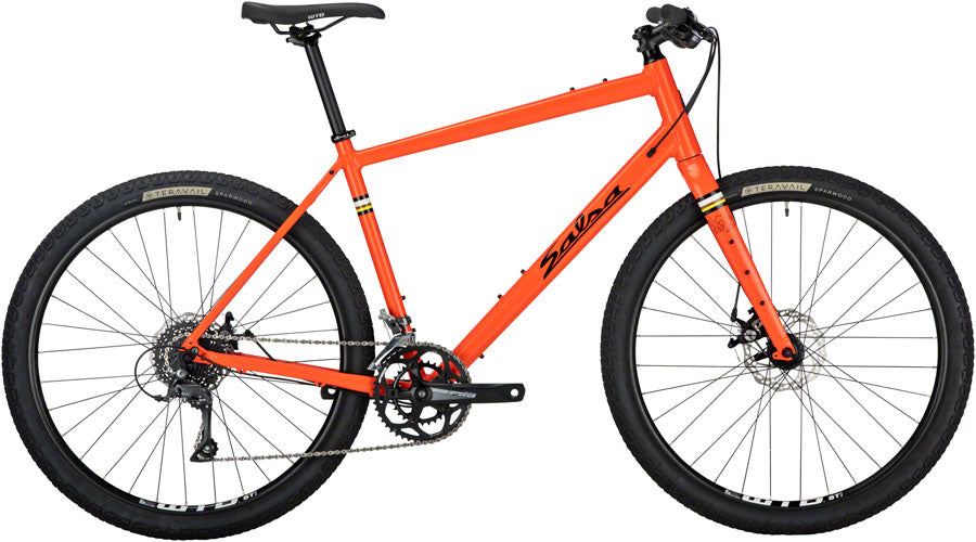 Salsa Journeyman Flat Bar Claris 650 Bike - Orange (650b Aluminum Orange X-Large)