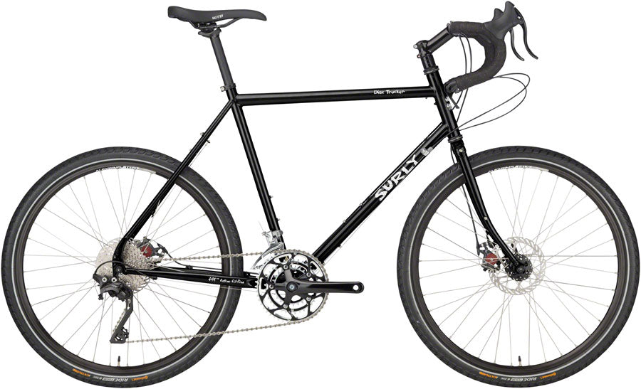 Surly Disc Trucker Bike - Hi-Viz Black 26 (26" Steel Black 52cm)
