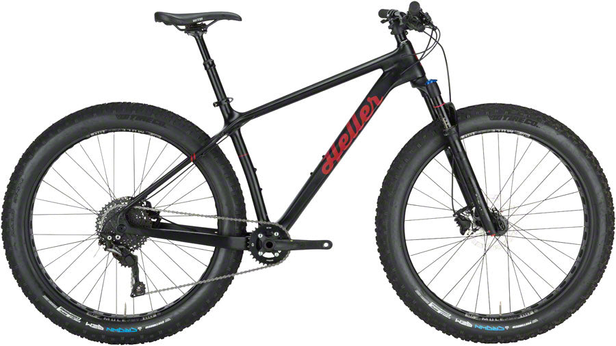 Heller Bloodhound Trail 27.5 Fat SLX Complete Bike (Bike Small Matte Black)