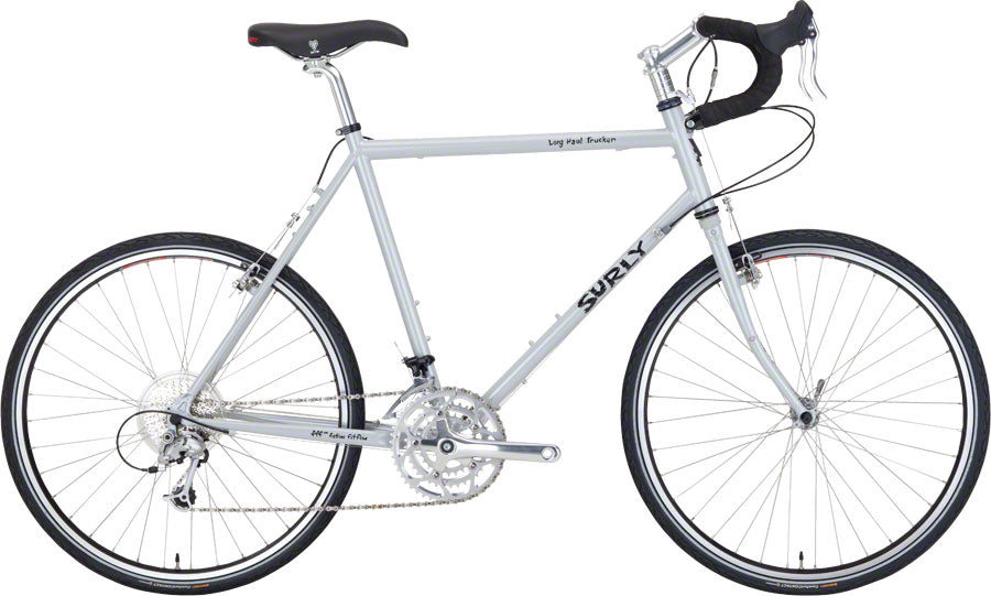 Surly Long Haul Trucker Bike - Smog Silver (26" Steel Silver 62cm 9 Speed)